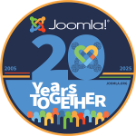 Logo 20 Jahre Joomla!